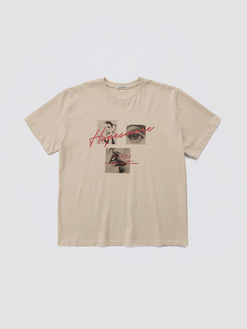 HOPESMORE(ホープスモア)の「Inspiration Vintage Washed Tee_Cream(Tops)」