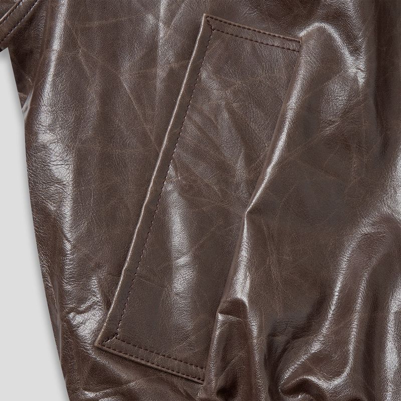 Chelo Wrinkled Leather Jacket (2color)