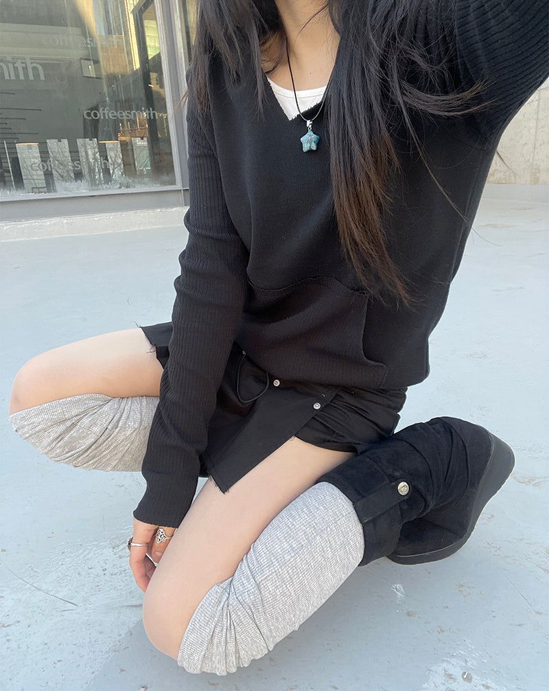 Loose Layered Knee Socks