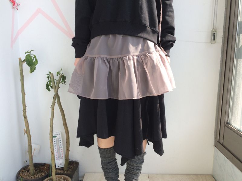 flared ribbon skirt