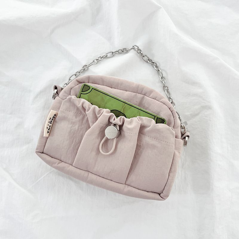 Card Wallet Mini Chain Bag-BEIGE