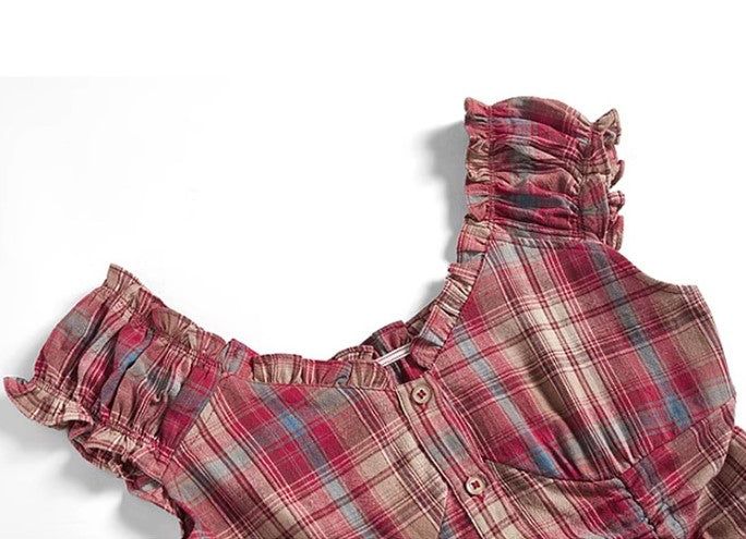 String check corset blouse 231233624
