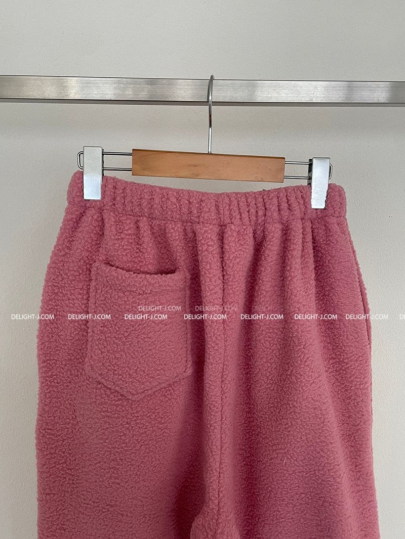 ソフトウールストリングジョガーワイドパンツ