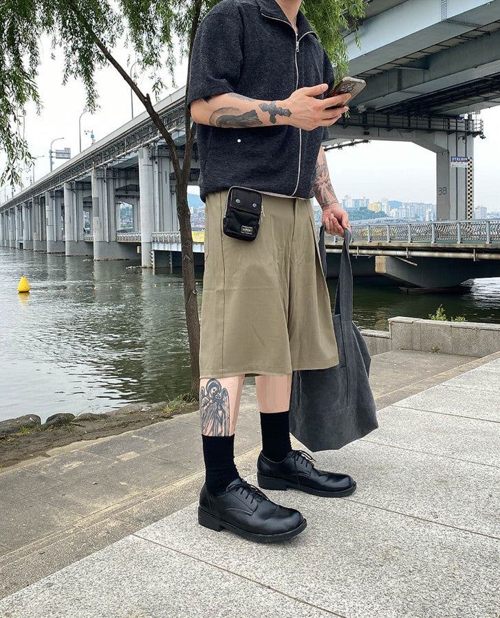 No.0806 tuck bermuda SL SHORTS (3color)