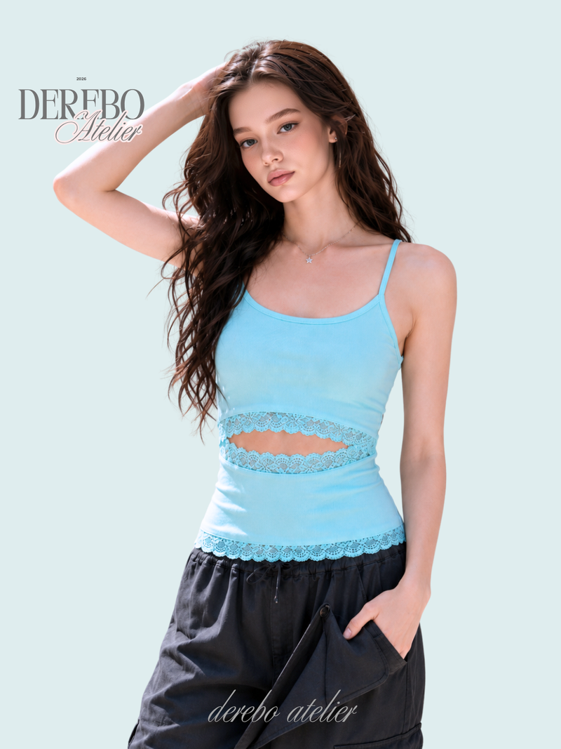 dereborujo（ドレボルゾー）の「Edge Open Lace Sleeveless Top（Tops）」