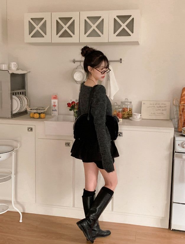 #Soft Rib Knit Leg Warmer (4color)