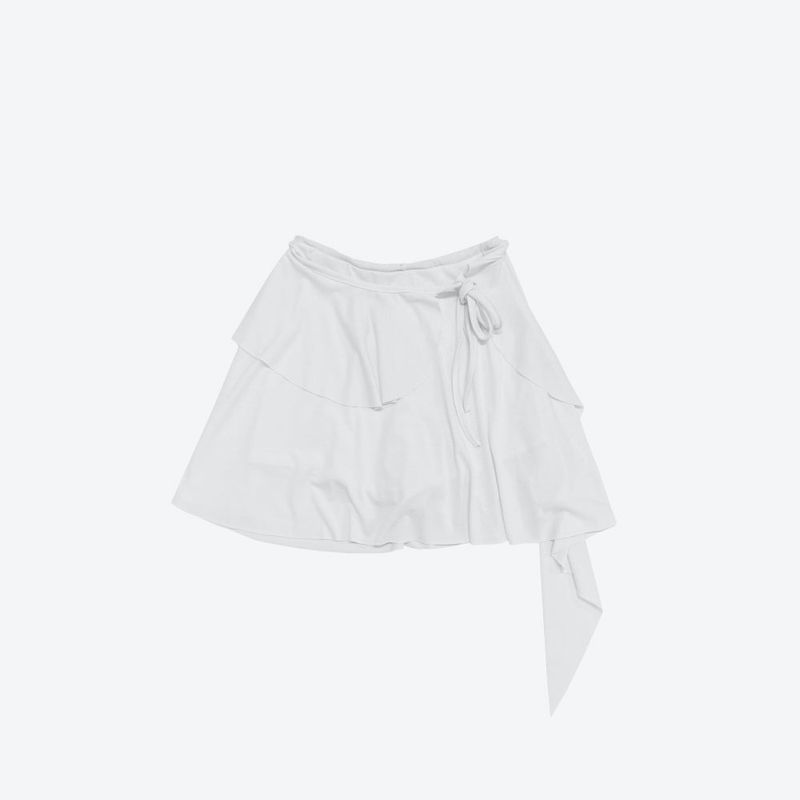 Kehi unbalanced mini skirt