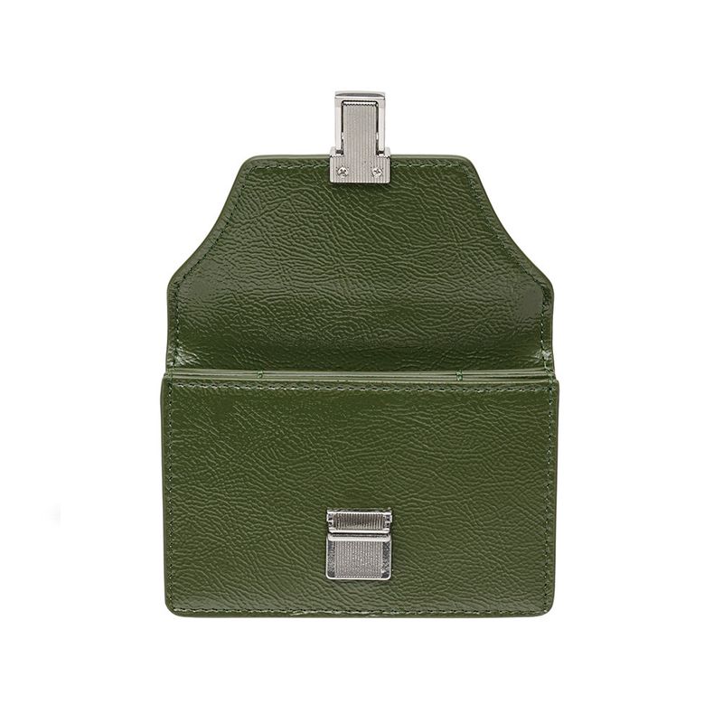 Modic Buckle 3 Layer Accordion Card Wallet Khaki