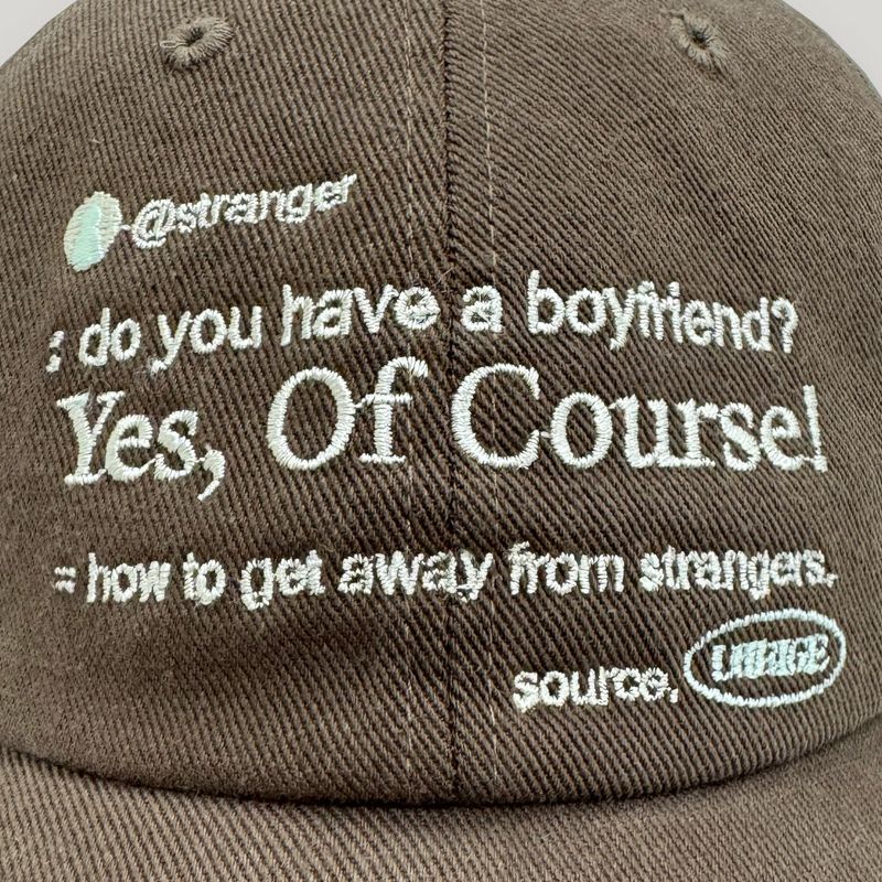 Brown Yes Of Course Cap