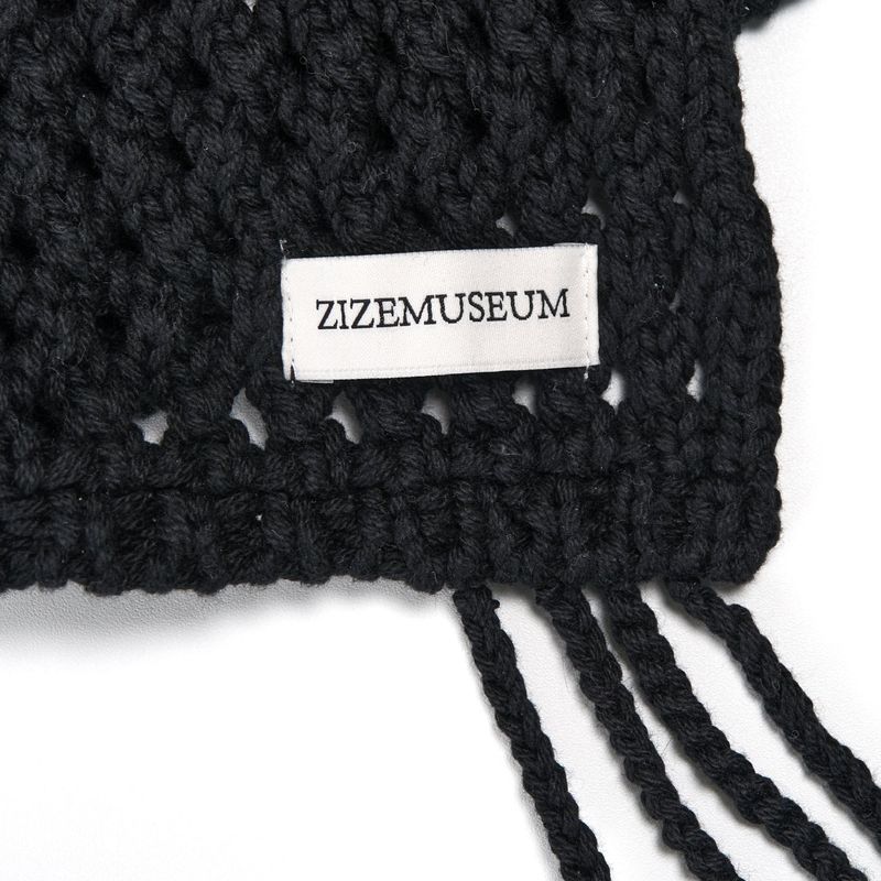 JELLYFISH STRAP BEANIE (BLACK)
