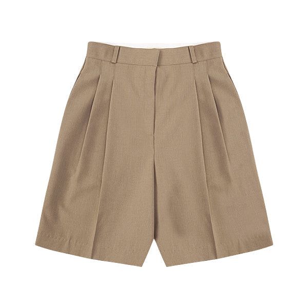 Two-tuck bermuda half pants