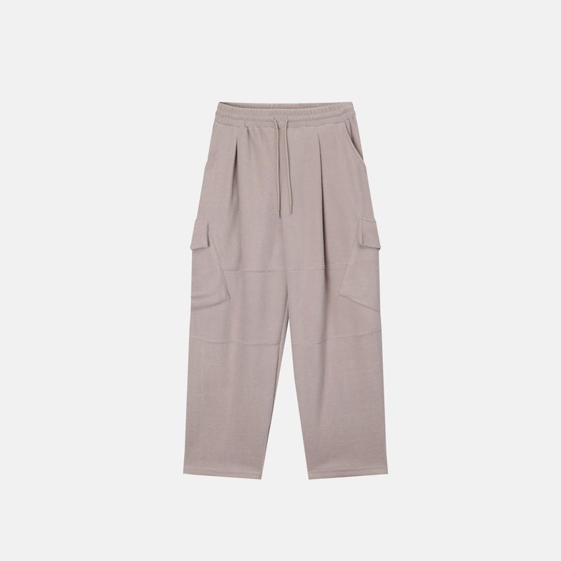 Fleece Wide-Slit Pants (3 Colors)