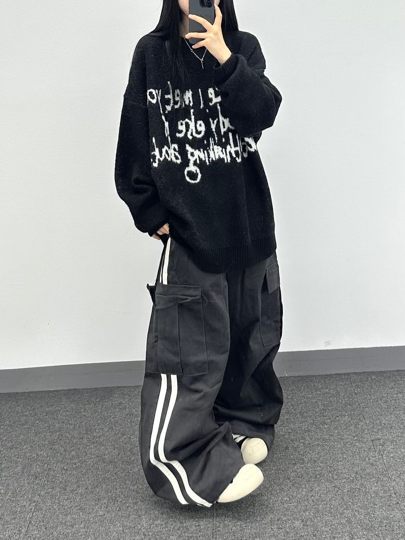 burger cotton track balloon pants