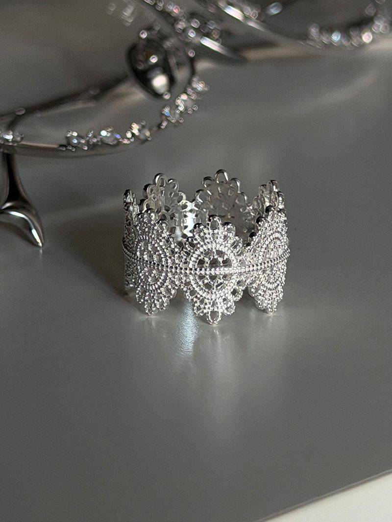 [925silver] Lace band ring