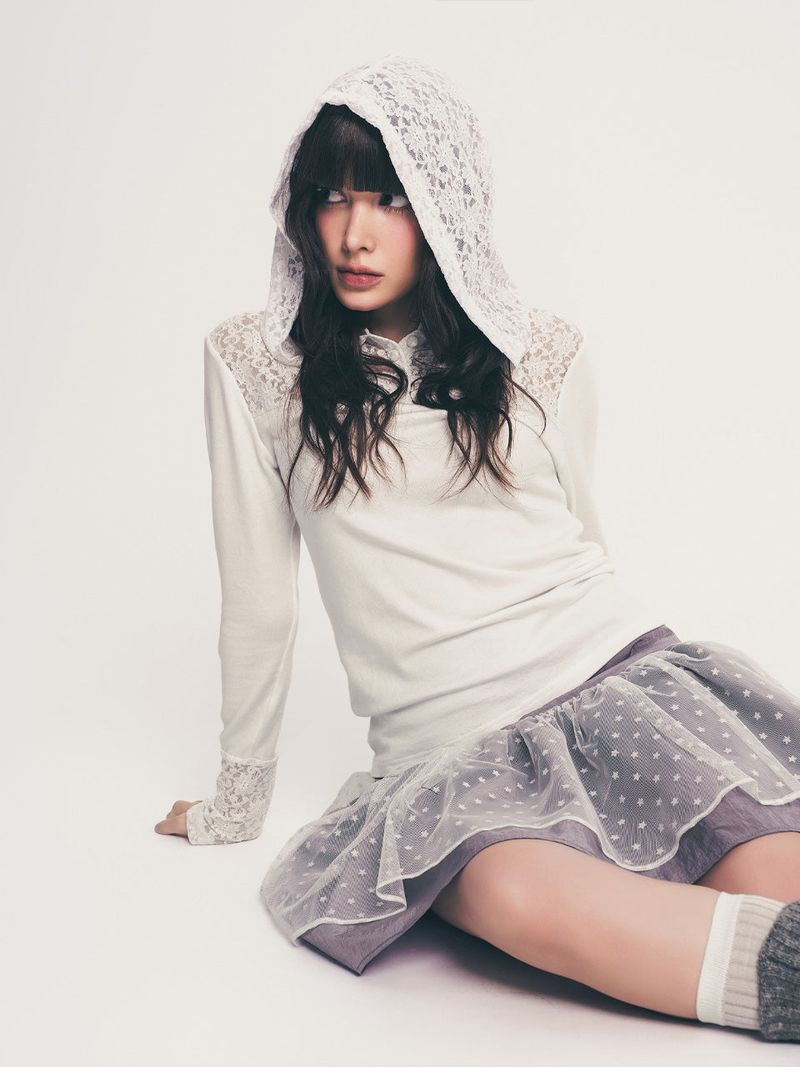 star midi volume skirt