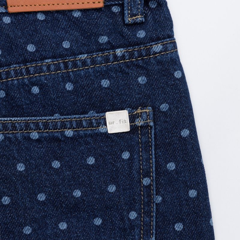 DARK BLUE DOT DENIM PANTS code 21100