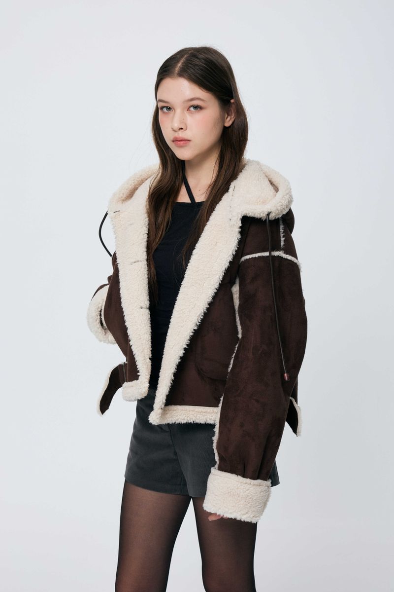 ADORABLE HOOD MUSTANG / BROWN