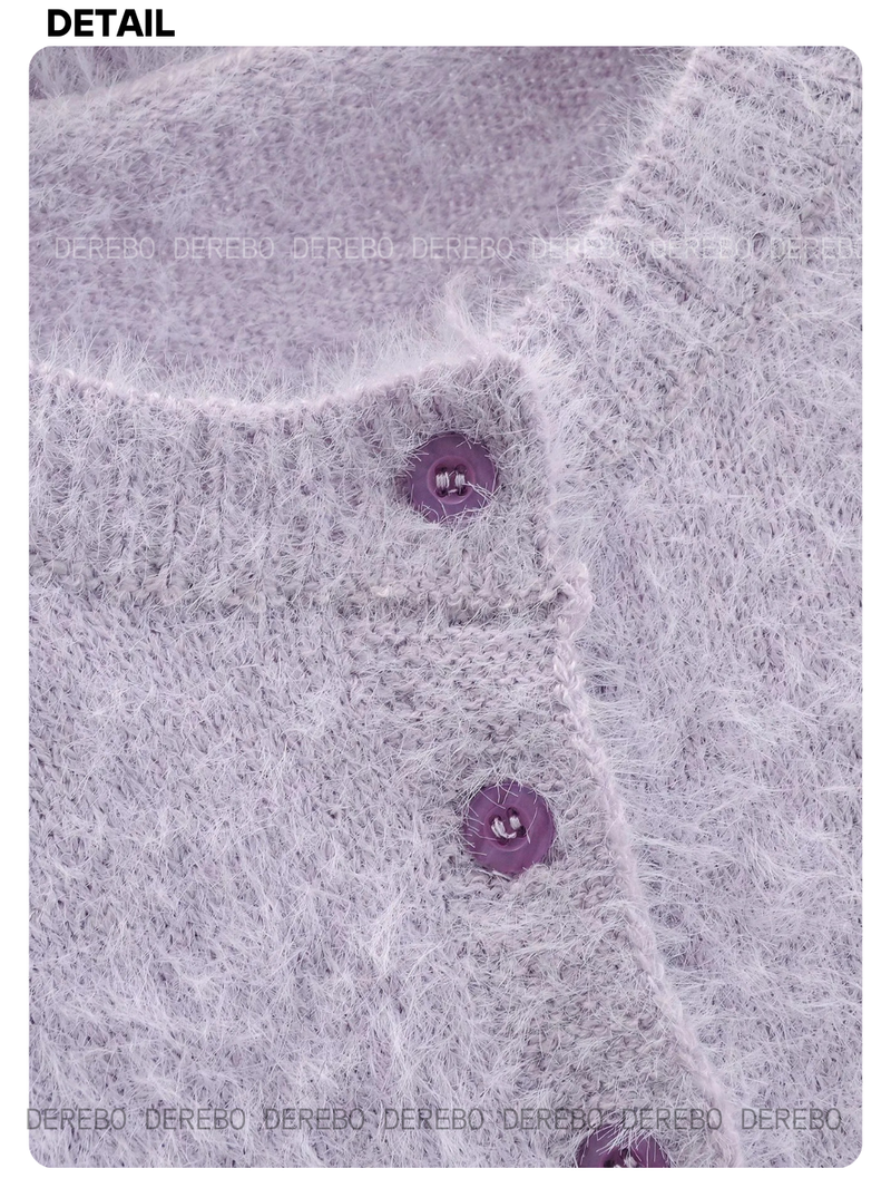 [SALE] Fluffy cropped pastel cardigan