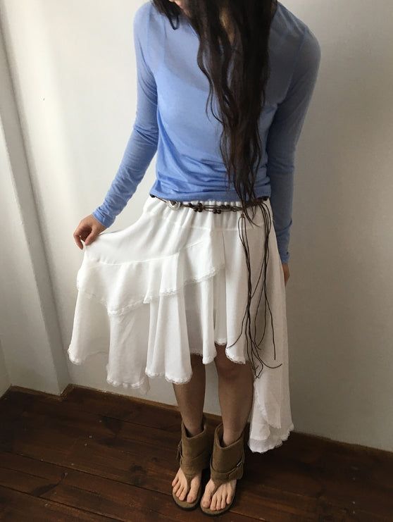 Kadohi Tencel Basic Layered Long Sleeve Tee