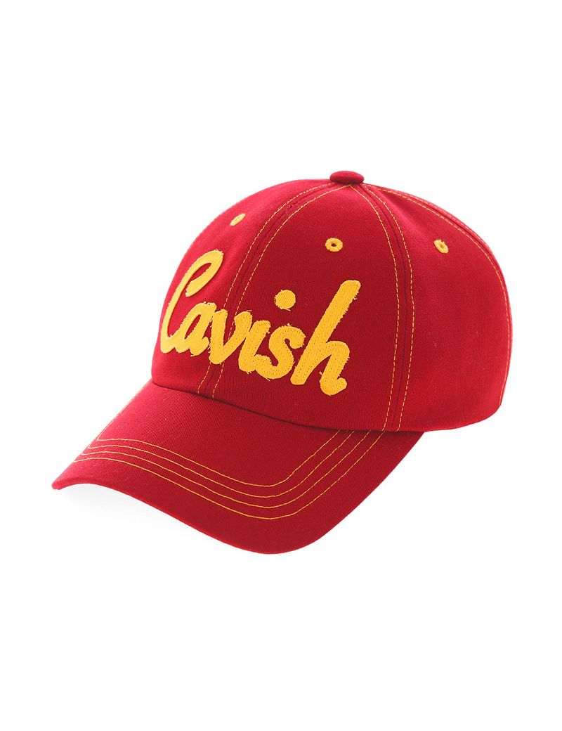 STITCH POINT SCRIPT LOGO CAP RED(CV2CFUAB21A)