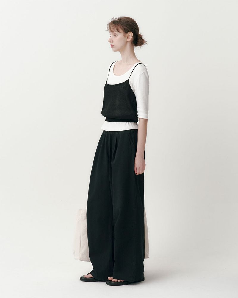 [MADE] WAVES, COTTON PINTACK PANTS