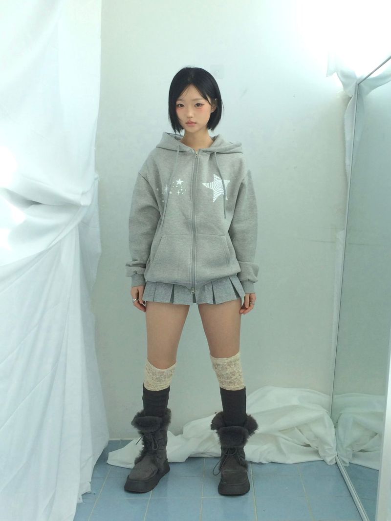 Basic Pleated Miniskirt