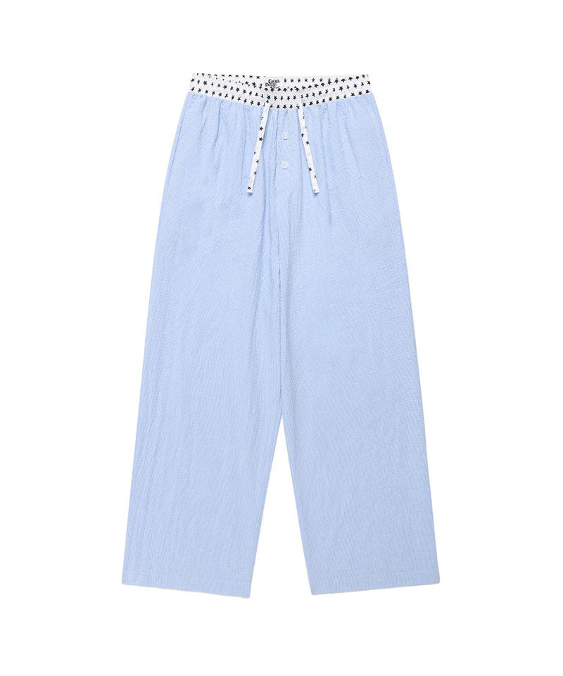 cavish（カビシ）の「W CHECK LOUNGE PANTS BLUE(CV2FMFPA59A)（Pants）」