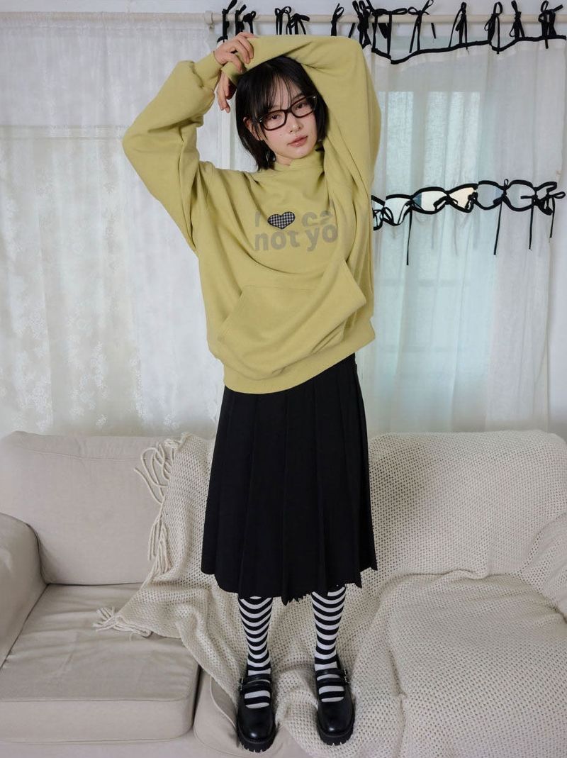 DOUBLE MOOD WRAP PLEATED SKIRT