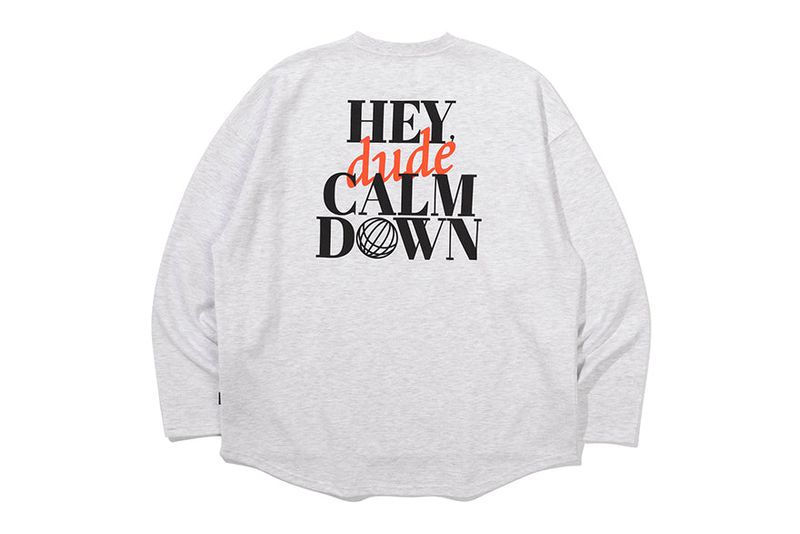 LETTERING LONG SLEEVE_LIGHT GREY
