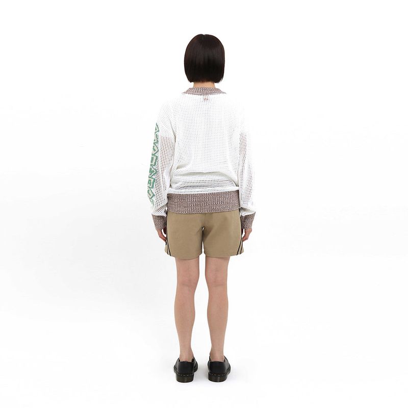 MULTI SKULL MESH KNIT (IVORY/MINT)