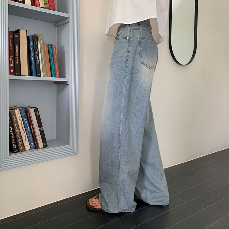 [BELLIDE MADE] Fall-in Wide Denim Pants