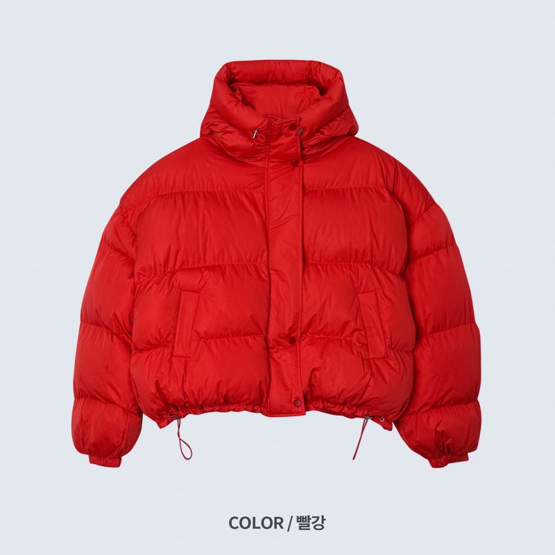 LMN Leo Hood Cropped Padded Jacket (4 colors)