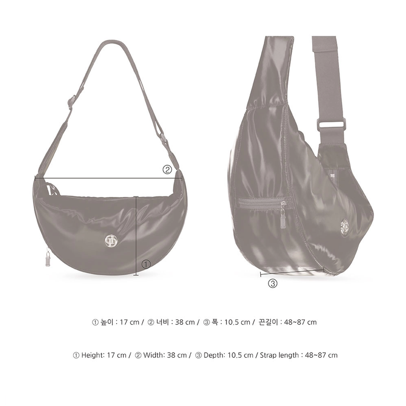 SOFT GLOSSY CROSS BAG_DEEP GREEN