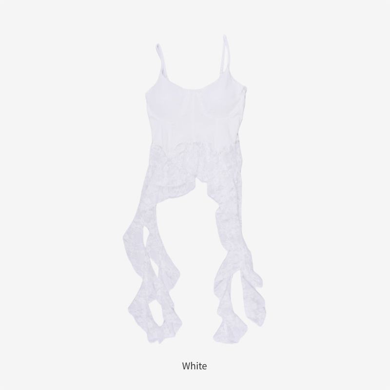 Bella Lace Uneven Sleeveless