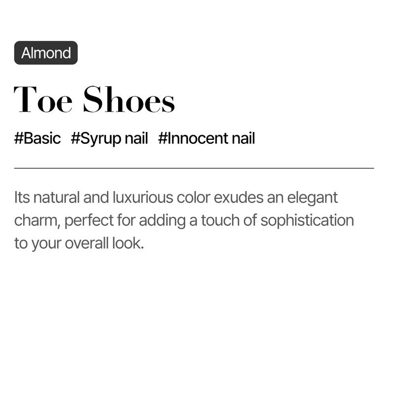 MUZMAK Reusable Nail Tip Toe Shoes(Almond)
