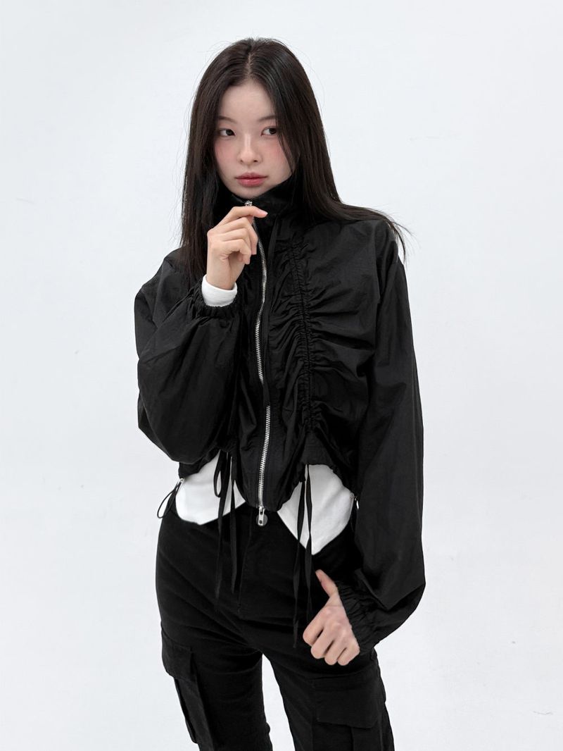 WOOHWA（ウファ）の「DOUBLE SHIRRING WINDBREAKER（Jackets/Outerwear）」