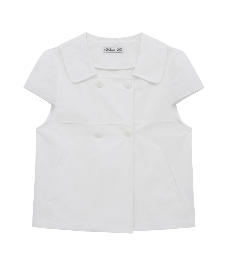 MIDNIGHT MOVE（ミッドナイトムーブ）の「2 bt blouse (white)（Tops）」