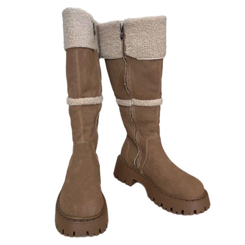 Muffin Roll Suede Dumble Ugg Long Boots (2 colors)