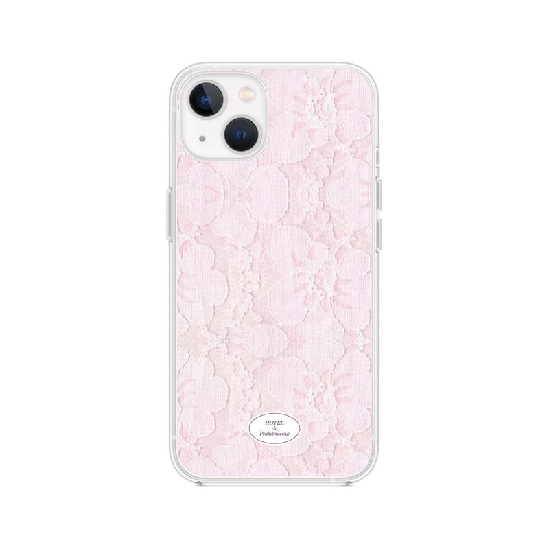 Peakdrawing（ピークドロウィン）の「ピンクレースジェリーハードケース（クリア）（スマホグッズ/小物）」