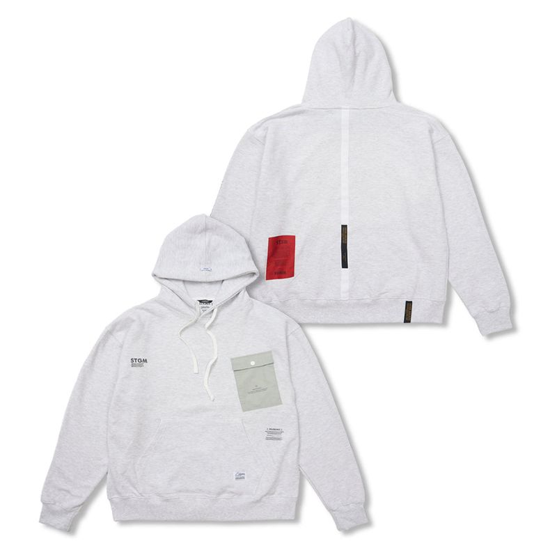 STIGMA(スティグマ)の「Tech Pocket Oversized Hoodie White Melange / Black(Tops)」