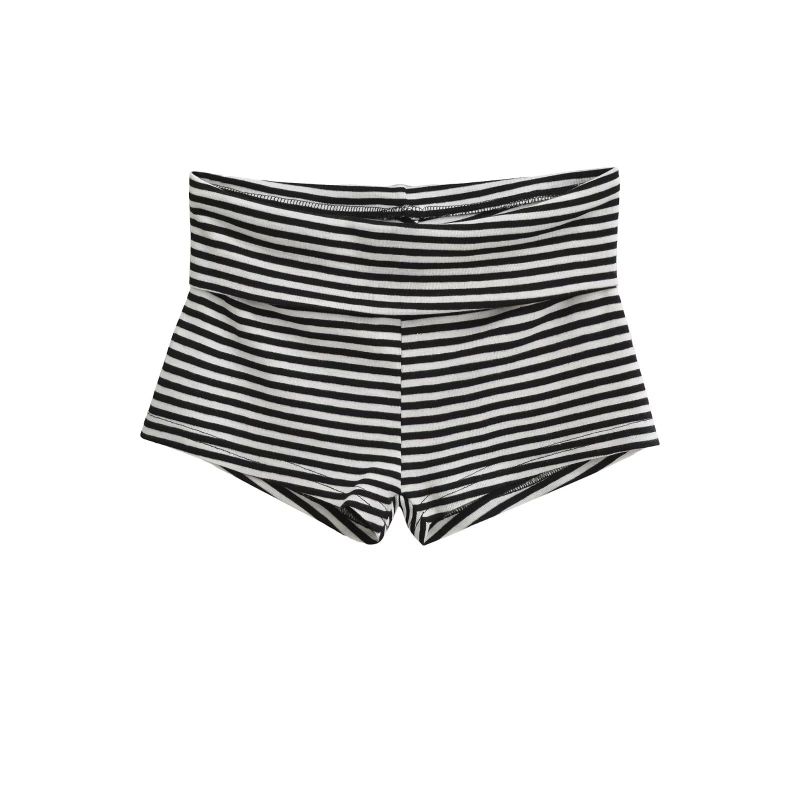 Folding Striped Short Pants
