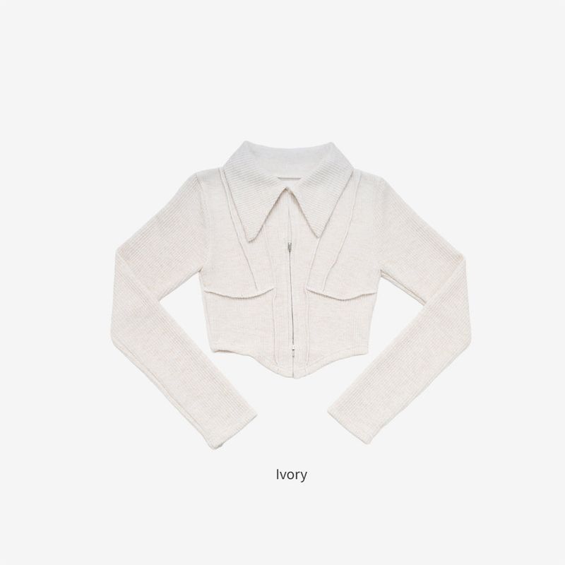 Fix Crop Hoodie Zip-Up