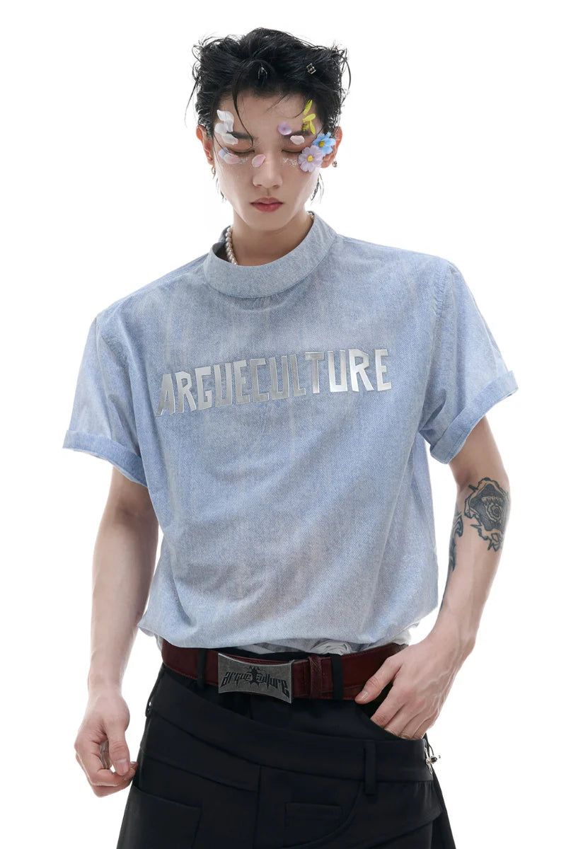 Argue Cultureの「Ombre Denim Look Boxy Tee（Tops）」