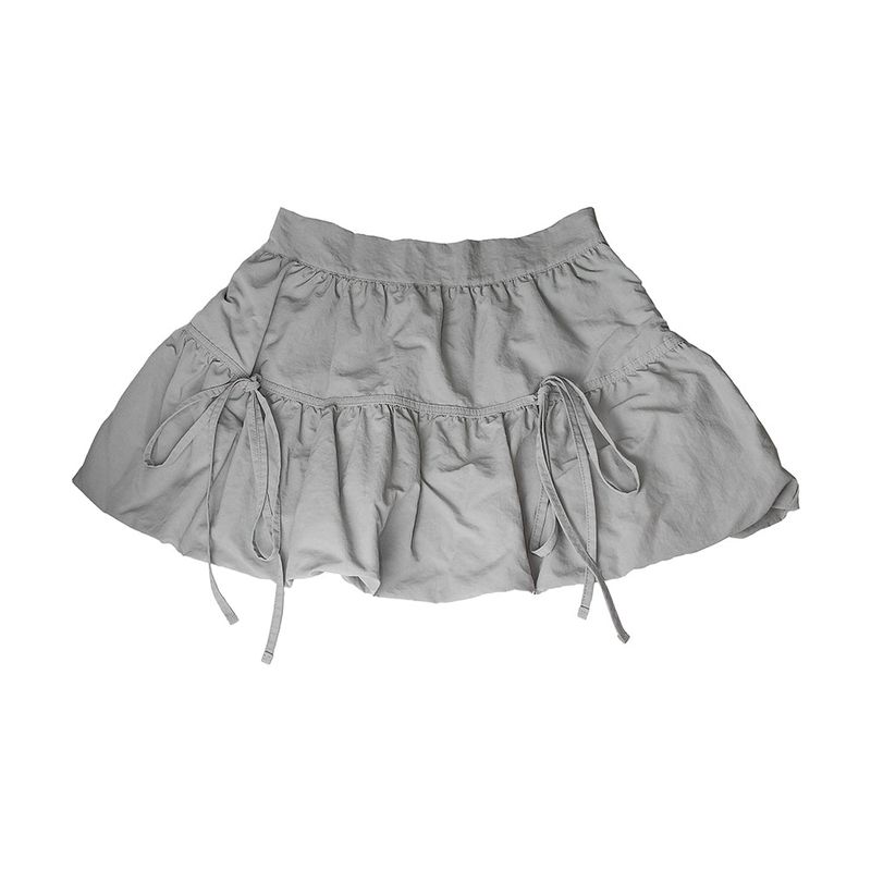 Ribbon String Mini Skirt (2colors)