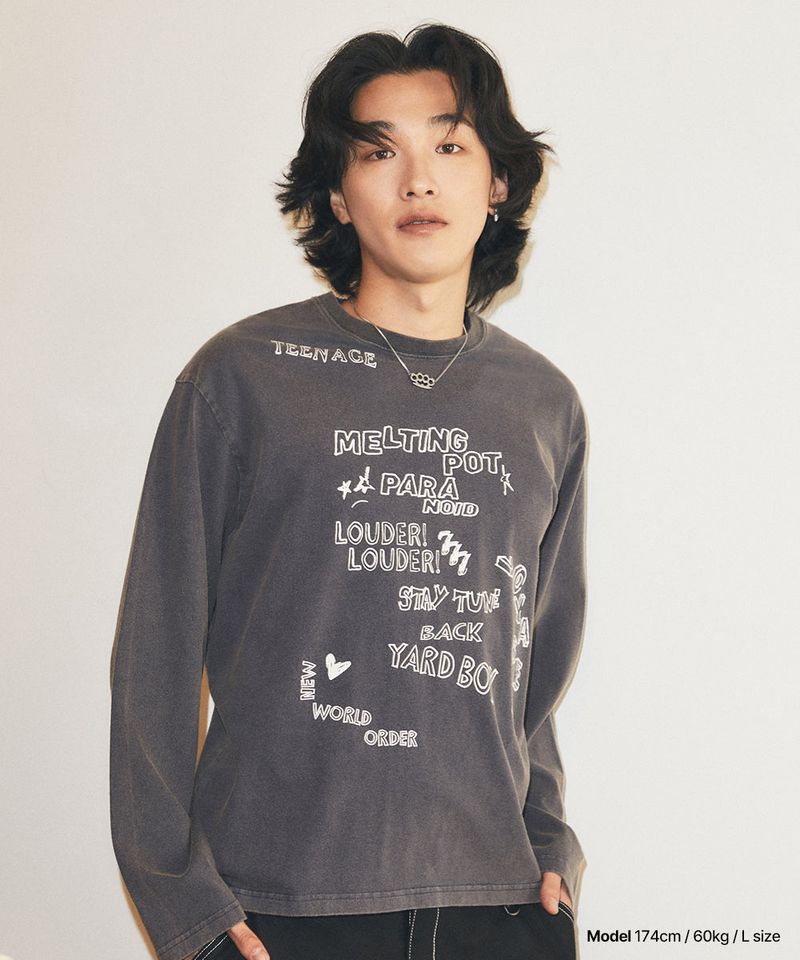 WASHED 10YEARS LS TEE