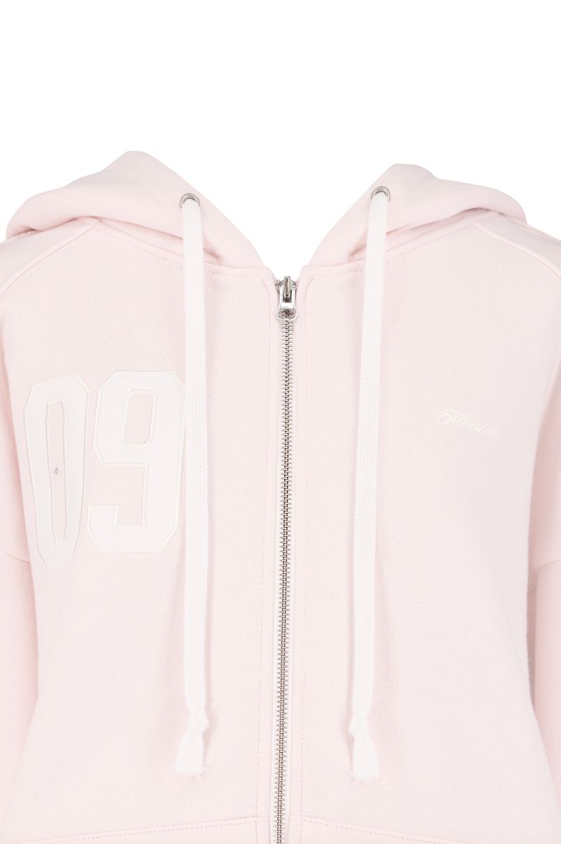 [ 6th Pre-order ]09 Numbering hooded zip-up, Pink