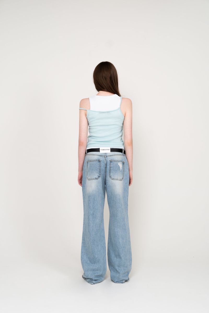 SUMMER SLEEVELESS (SKY BLUE)