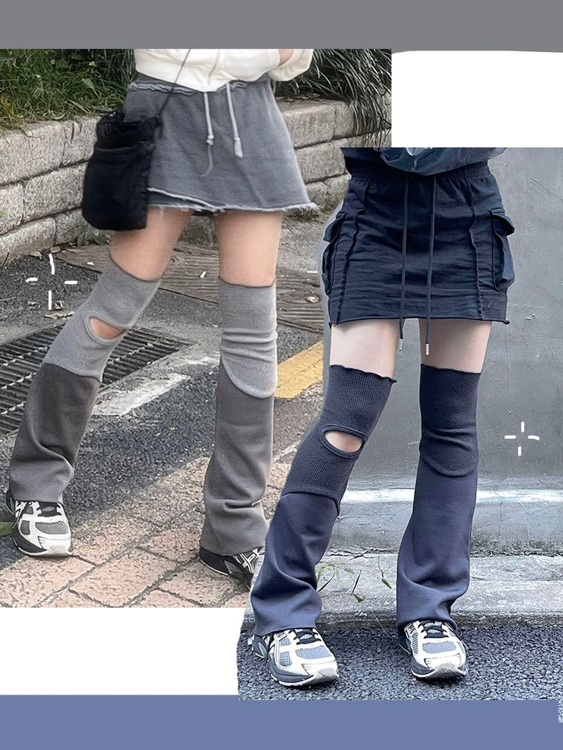 heenytsuki（ヒニツキ）の「カラーマッチングスリットレッグウォーマー（ファッション小物）」