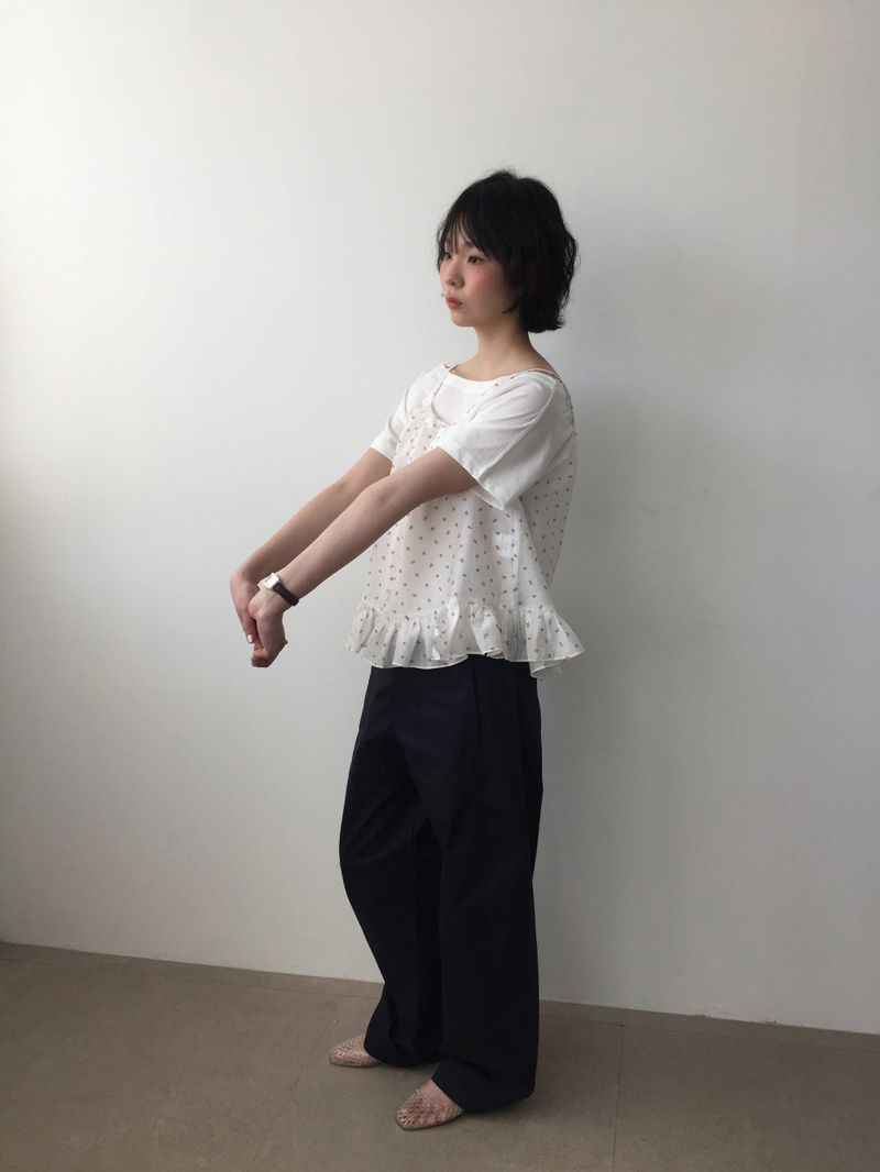 Paper curved pants (2color)