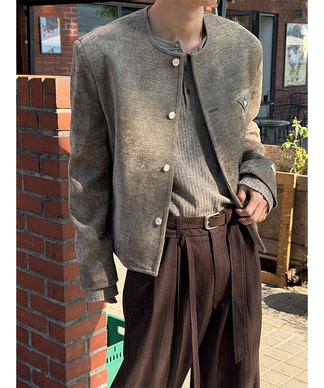 LAURANT（ロラン）の「[F/W] Hanger tweed round neck jacket(2color)（Jackets/Outerwear）」